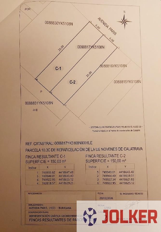 Venta de terreno en Burriana