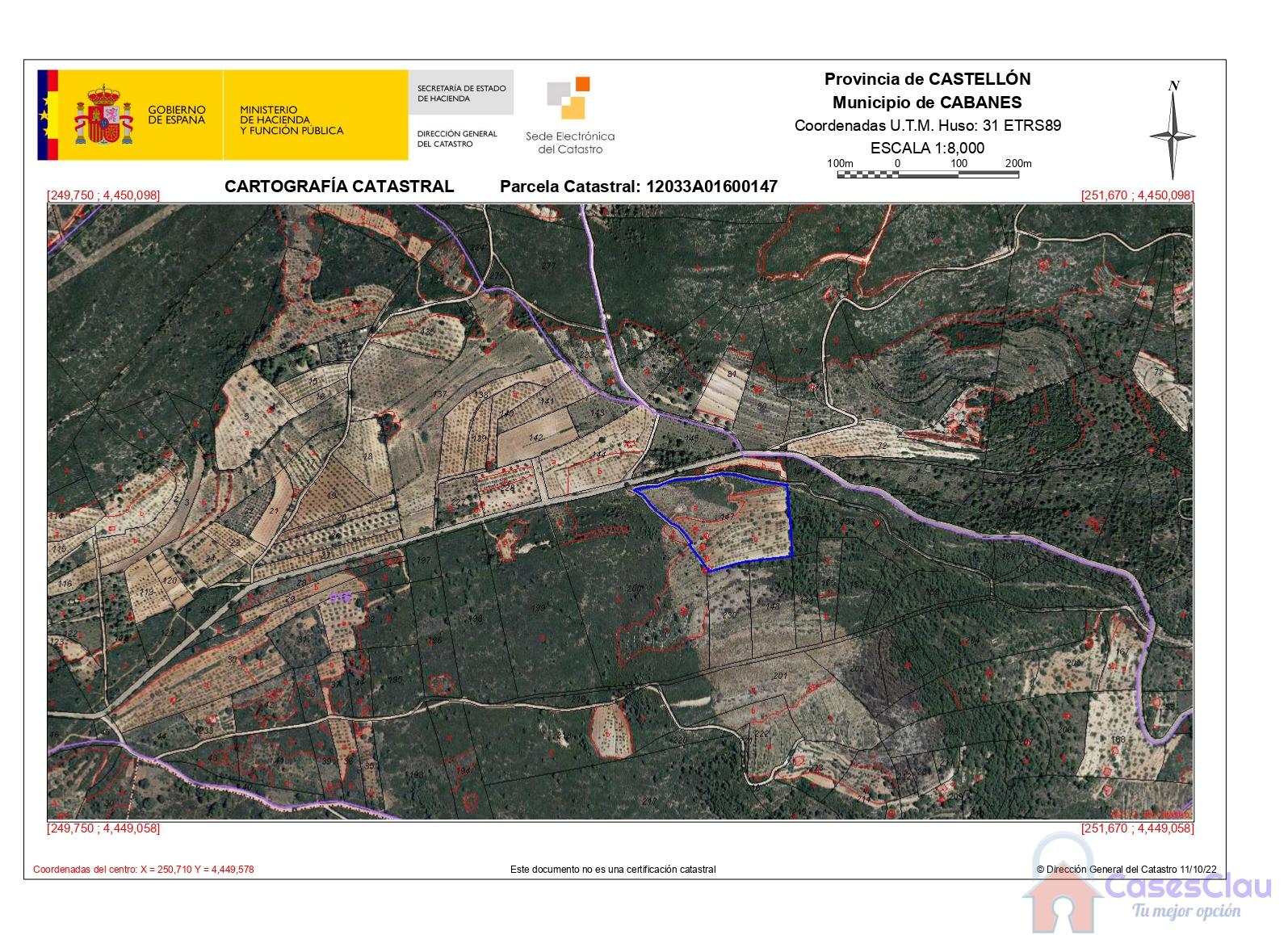 Venta de terreno en Cabanes