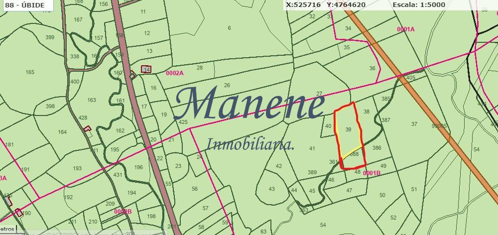 For sale of land in Ubide