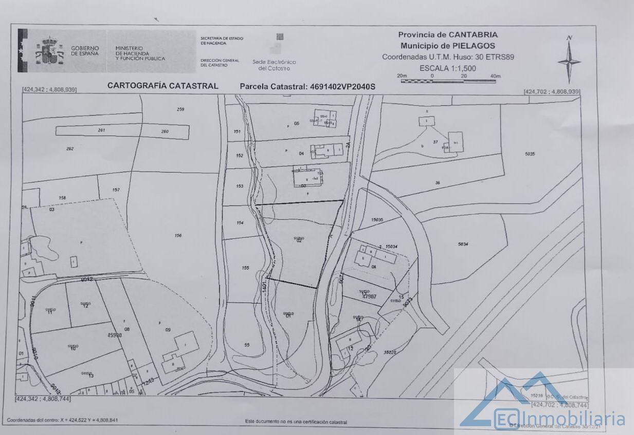 Venta de terreno en Piélagos