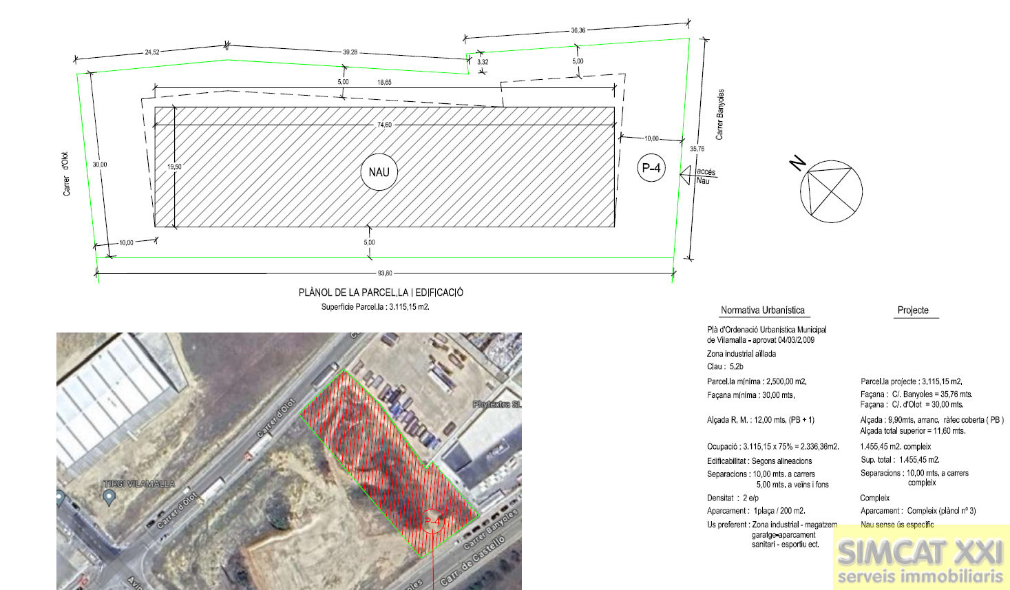 For sale of warehouse in Vilamalla