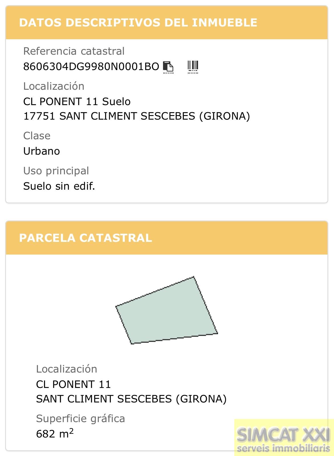 Venta de terreno en Sant Climent Sescebes