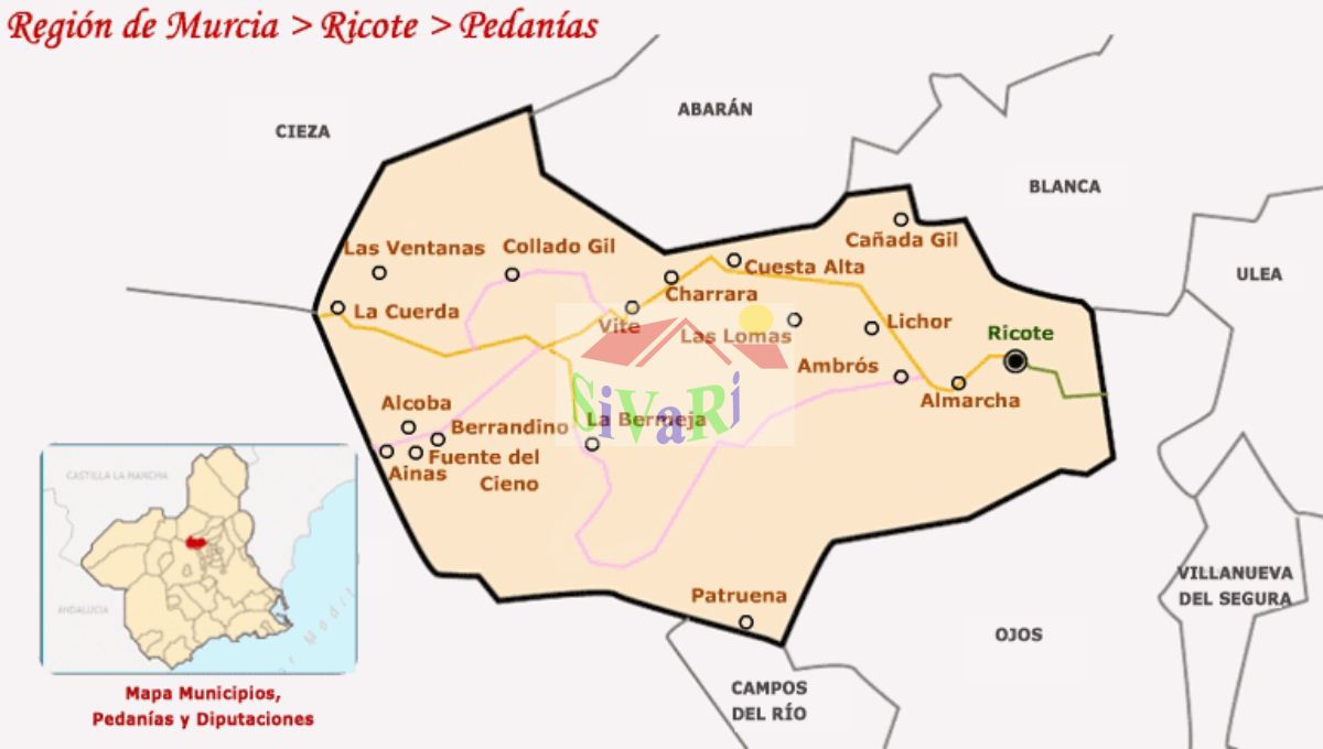 Venta de finca rústica en Ricote