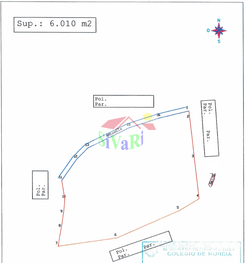 For sale of land in Ricote