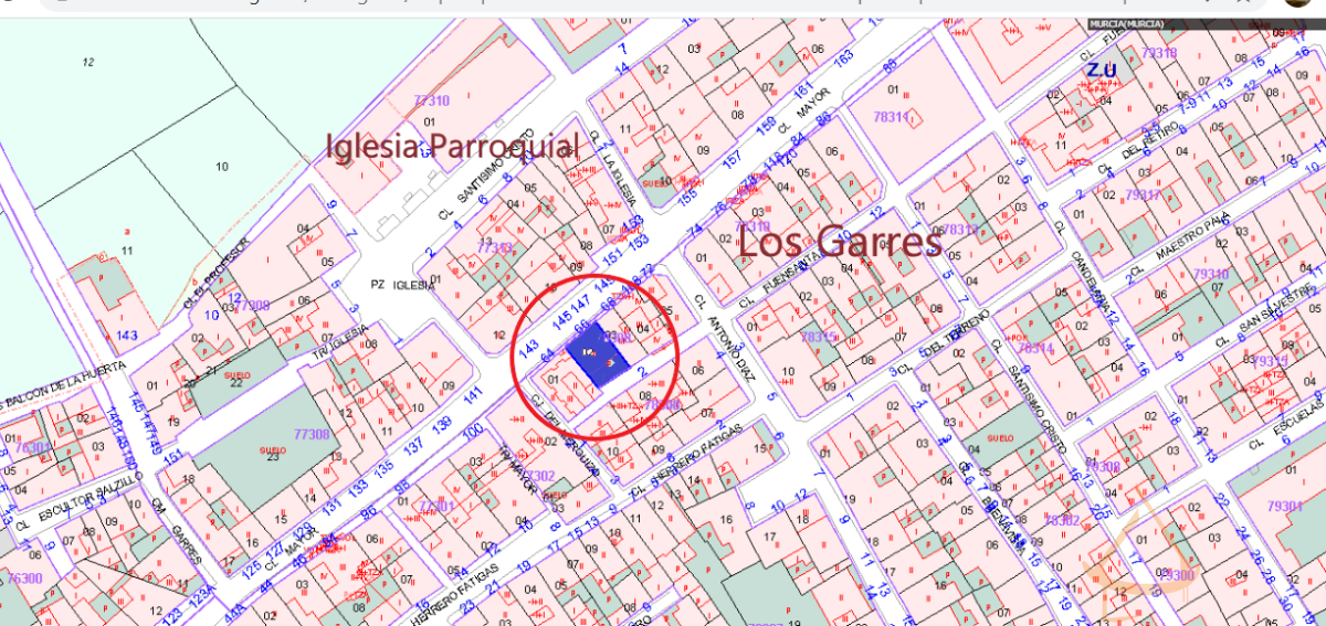 Venta de terreno en Los Garres