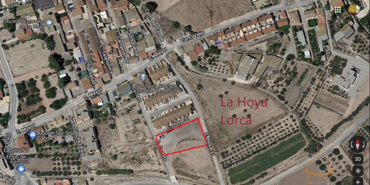 For sale of land in Lorca