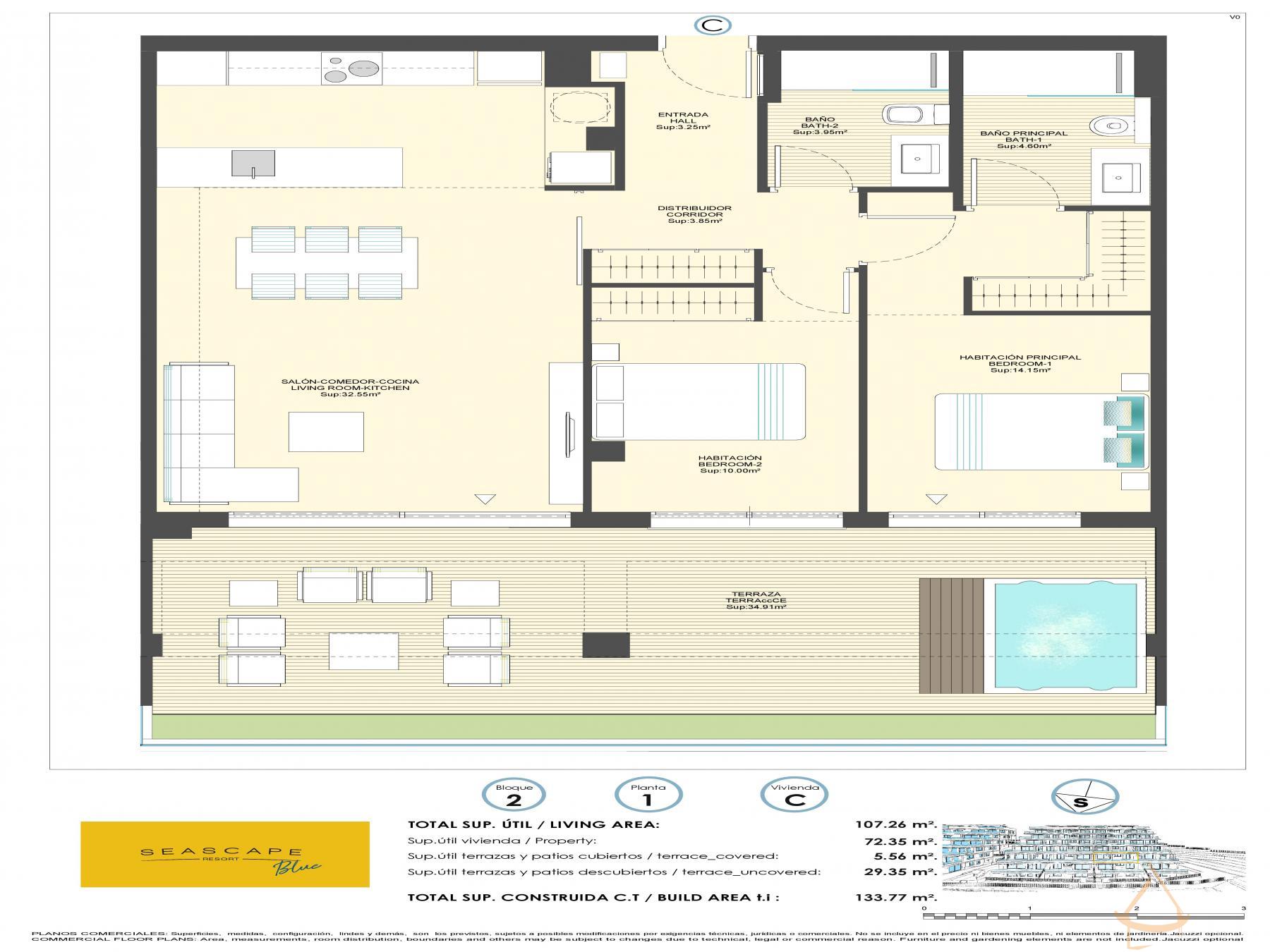 Zu verkaufen von appartement in
 Benidorm