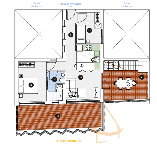 Zu verkaufen von penthouse in
 Torrevieja