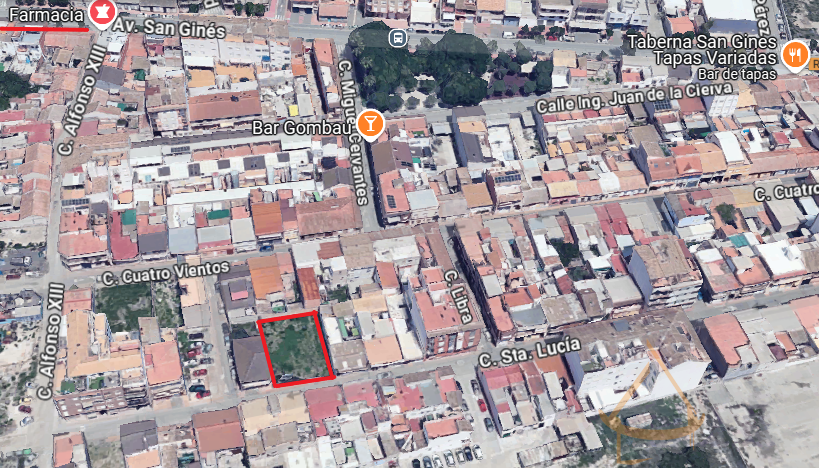 For sale of land in San Gines
