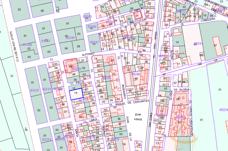 For sale of land in San Gines