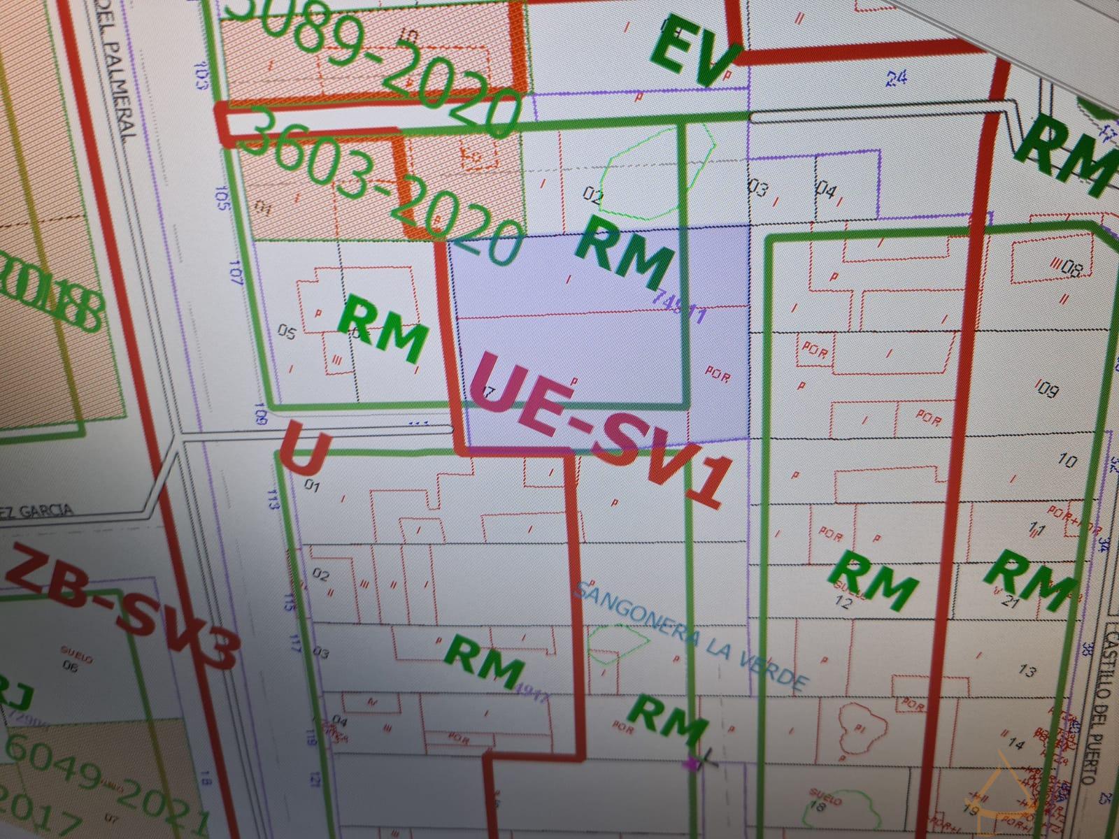 Venta de terreno en Sangonera La Verde