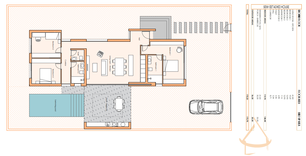 Venta de villa en Baños y Mendigo