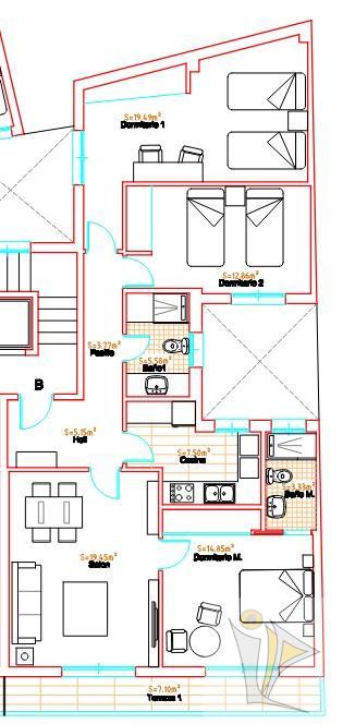 For sale of flat in Granada