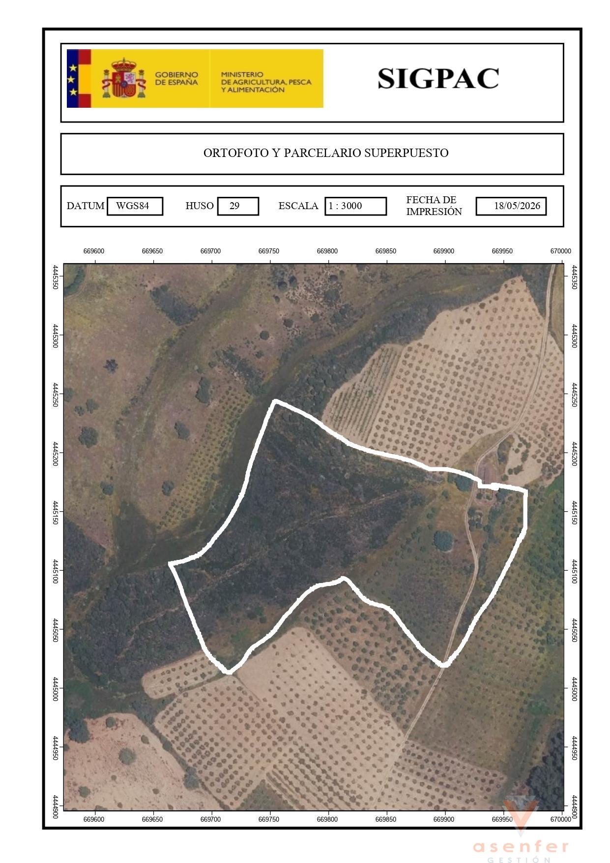 Venta de finca rústica en Valverde del Fresno