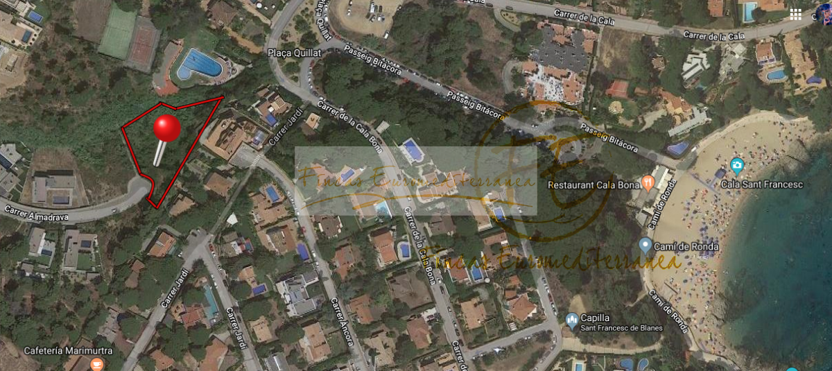 For sale of land in Blanes