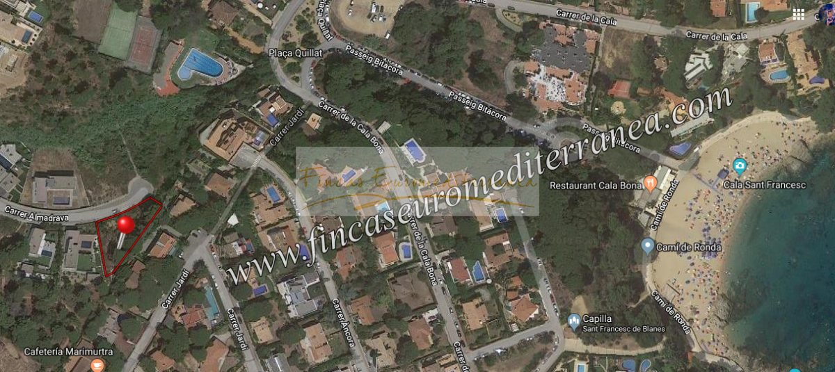 For sale of land in Blanes