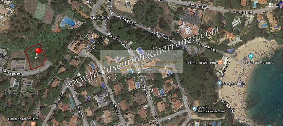 For sale of land in Blanes