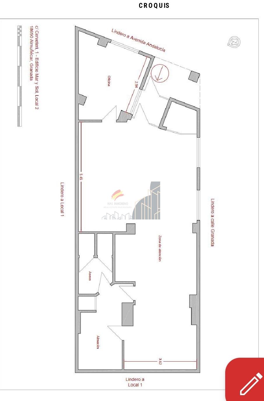 For rent of commercial in Almuñécar