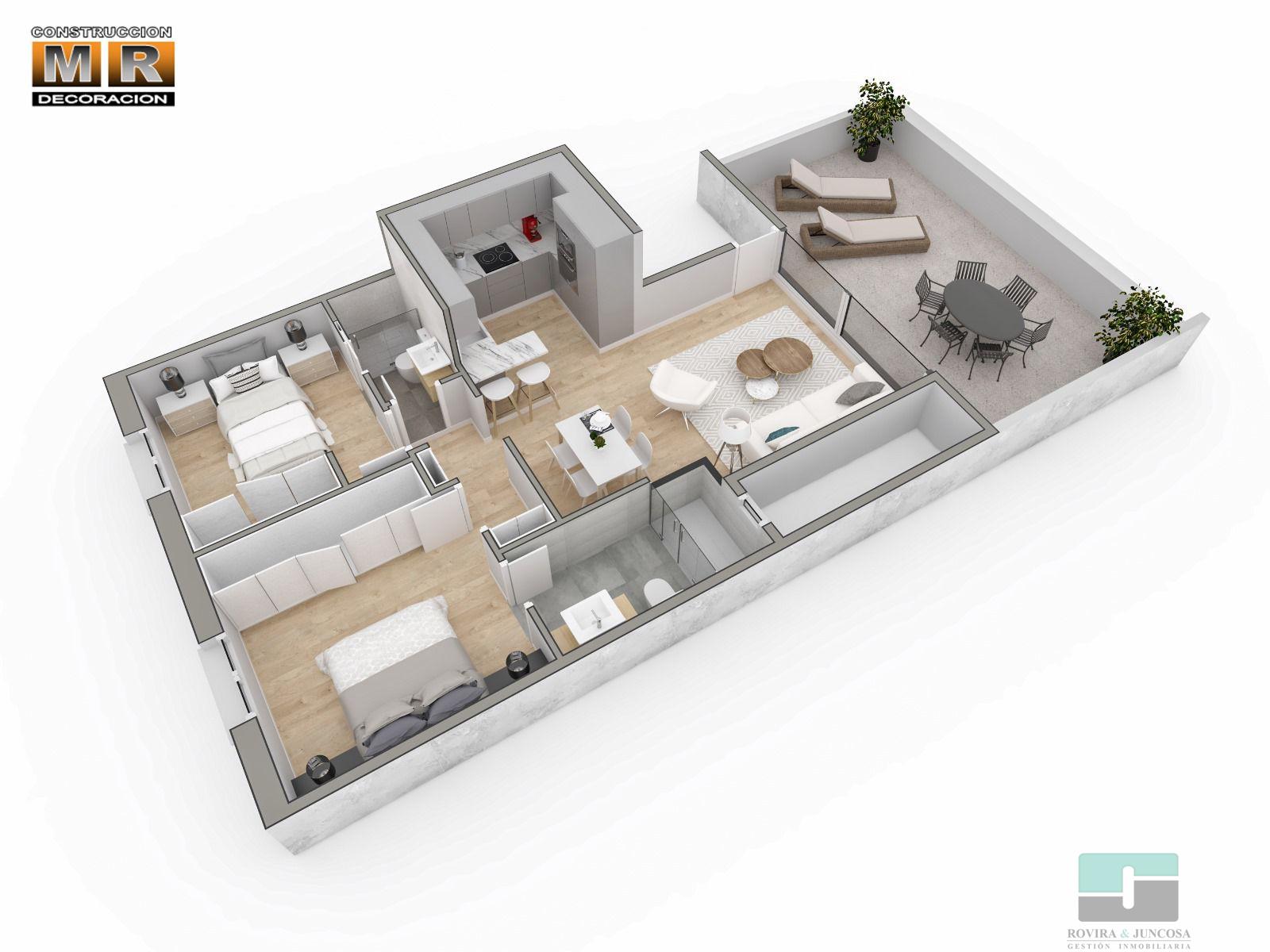 For rent of penthouse in Castelldefels