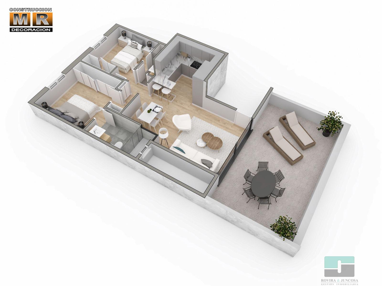 For rent of penthouse in Castelldefels