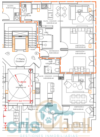 For sale of flat in Lorca