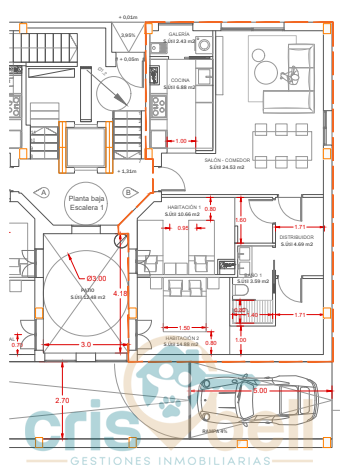 For sale of flat in Lorca