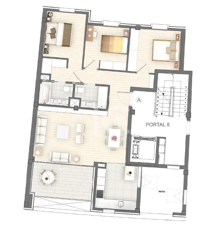 For sale of flat in Leioa