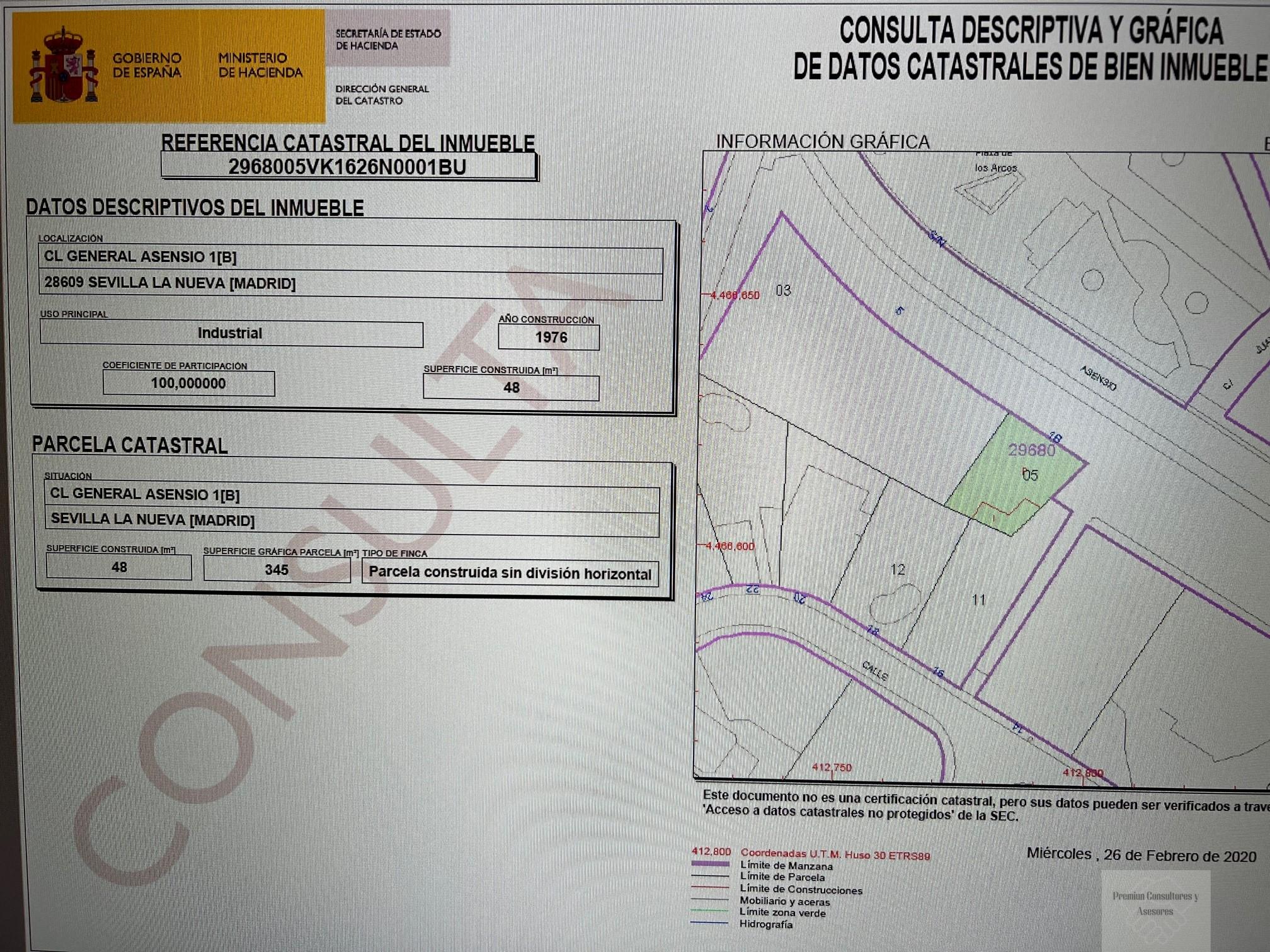 Venta de terreno en Sevilla la Nueva