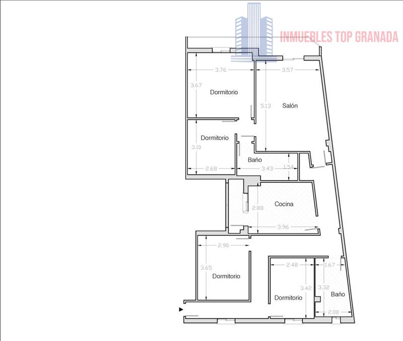 For sale of flat in Granada
