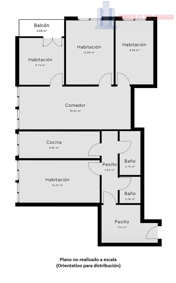 For sale of flat in Granada