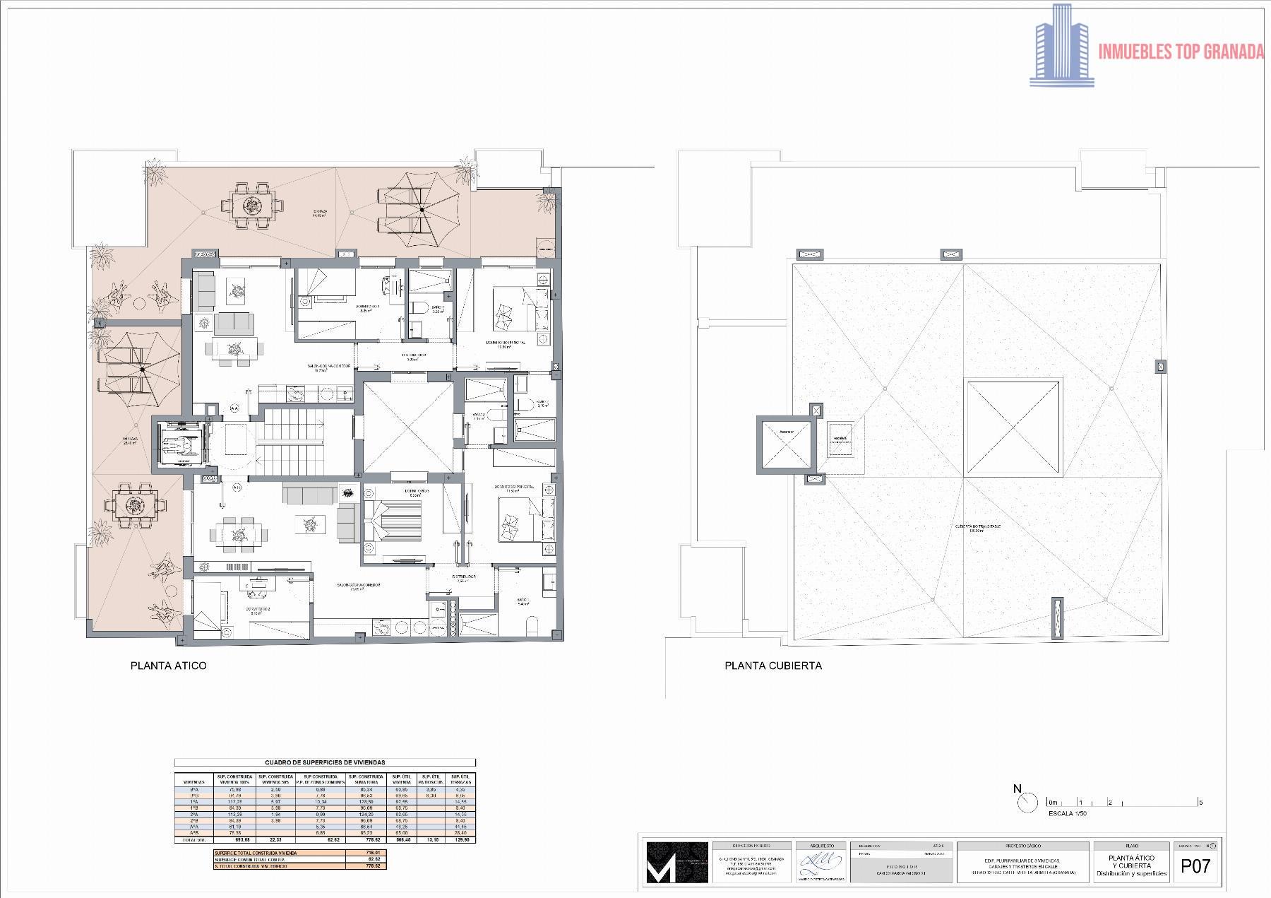 For sale of penthouse in Armilla
