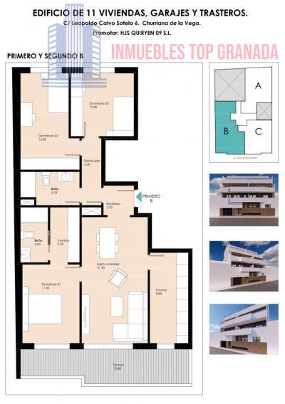 For sale of flat in Churriana de la Vega