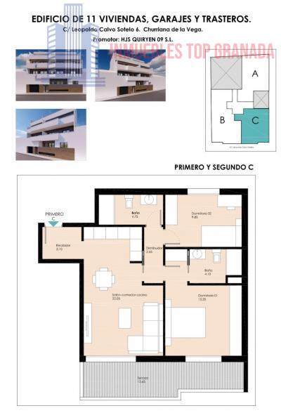 For sale of flat in Churriana de la Vega