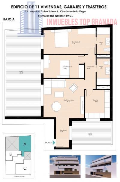 For sale of flat in Churriana de la Vega