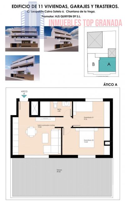 For sale of flat in Churriana de la Vega