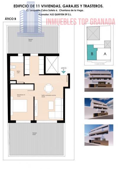 For sale of flat in Churriana de la Vega