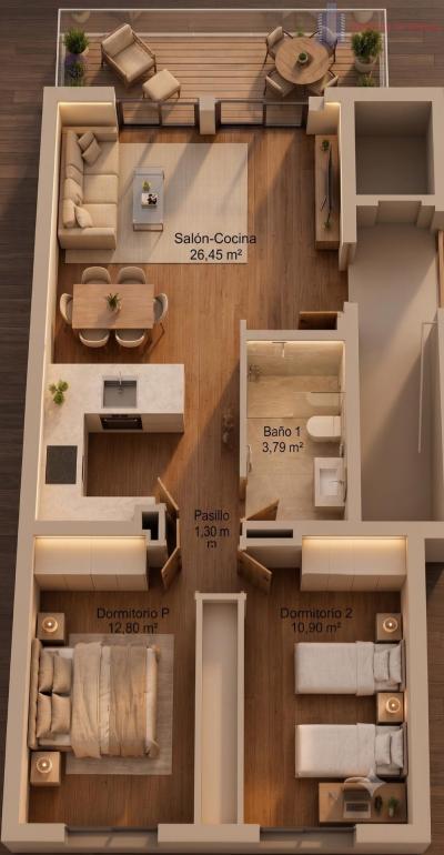 Venta de apartamento en Híjar