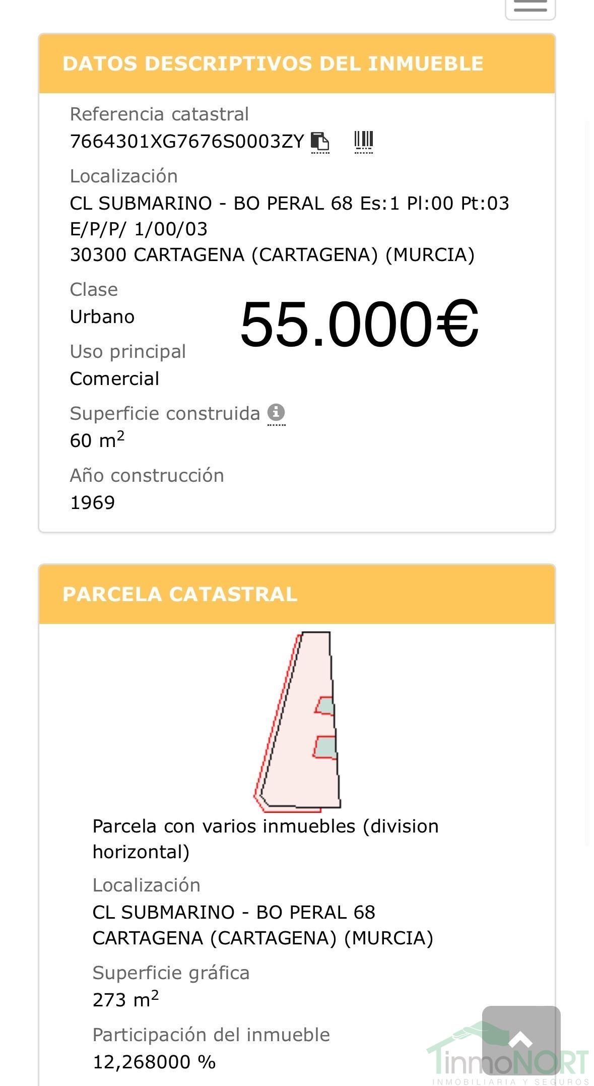 For sale of commercial in Cartagena
