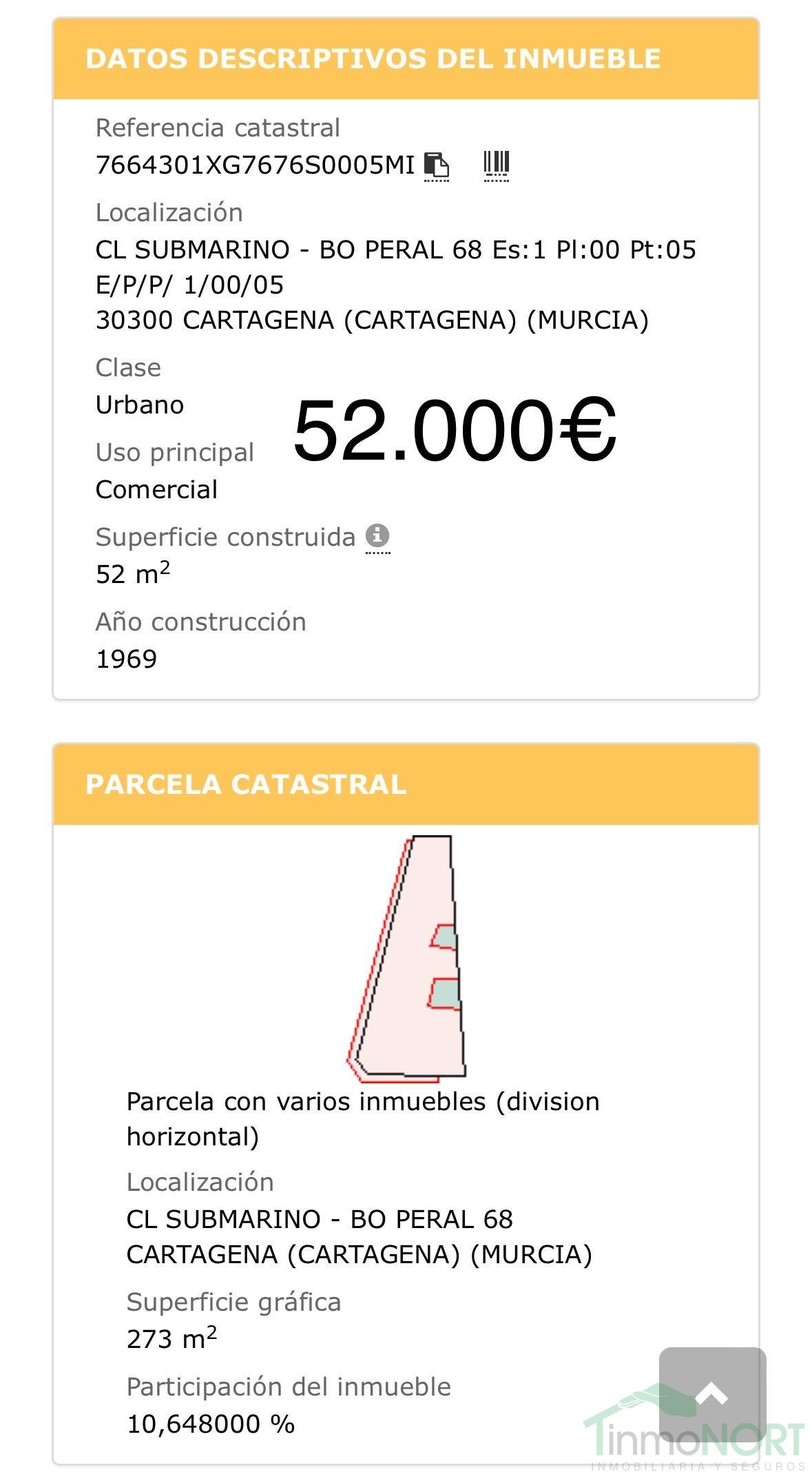 For sale of commercial in Cartagena