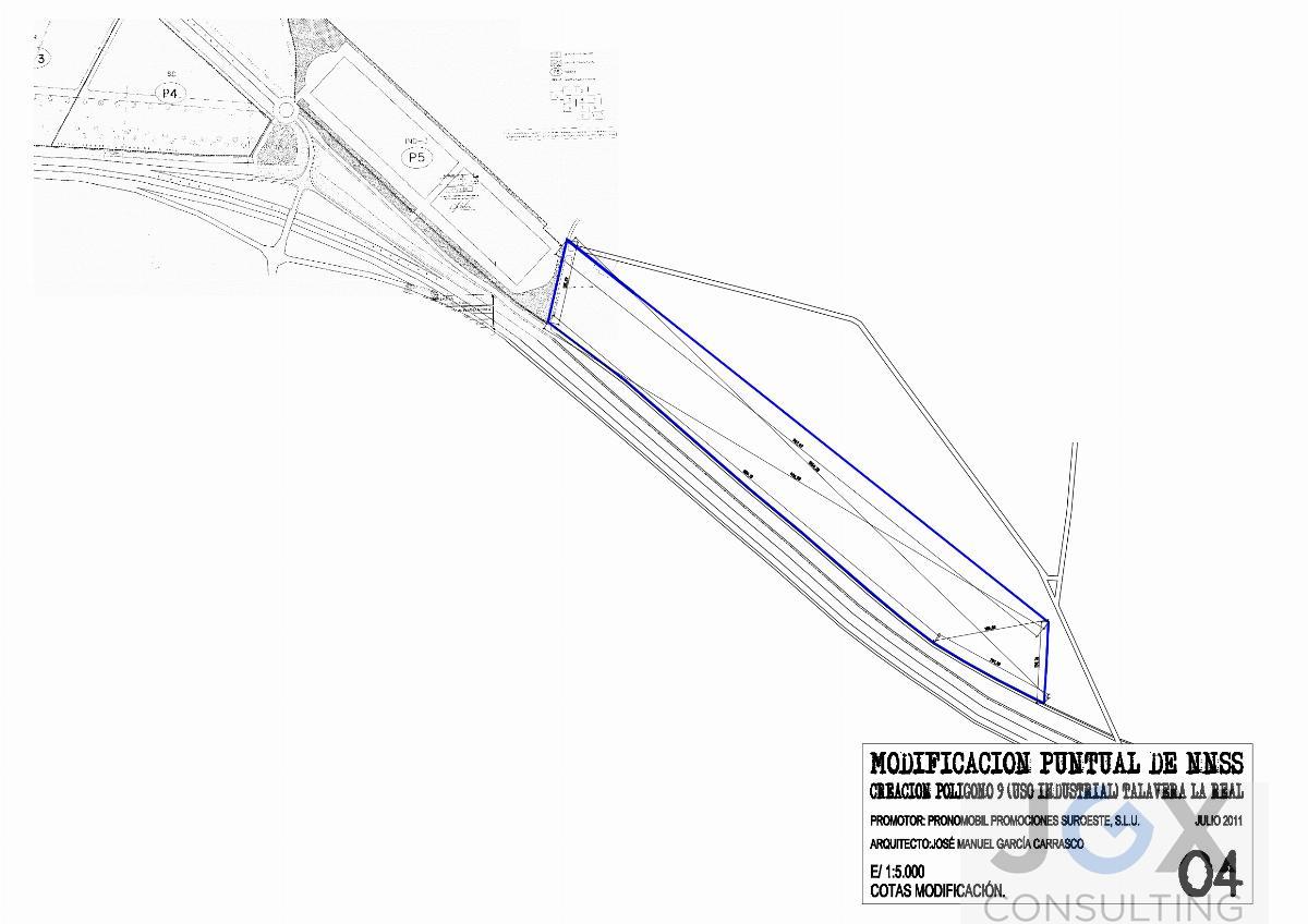 For sale of land in Talavera la Real