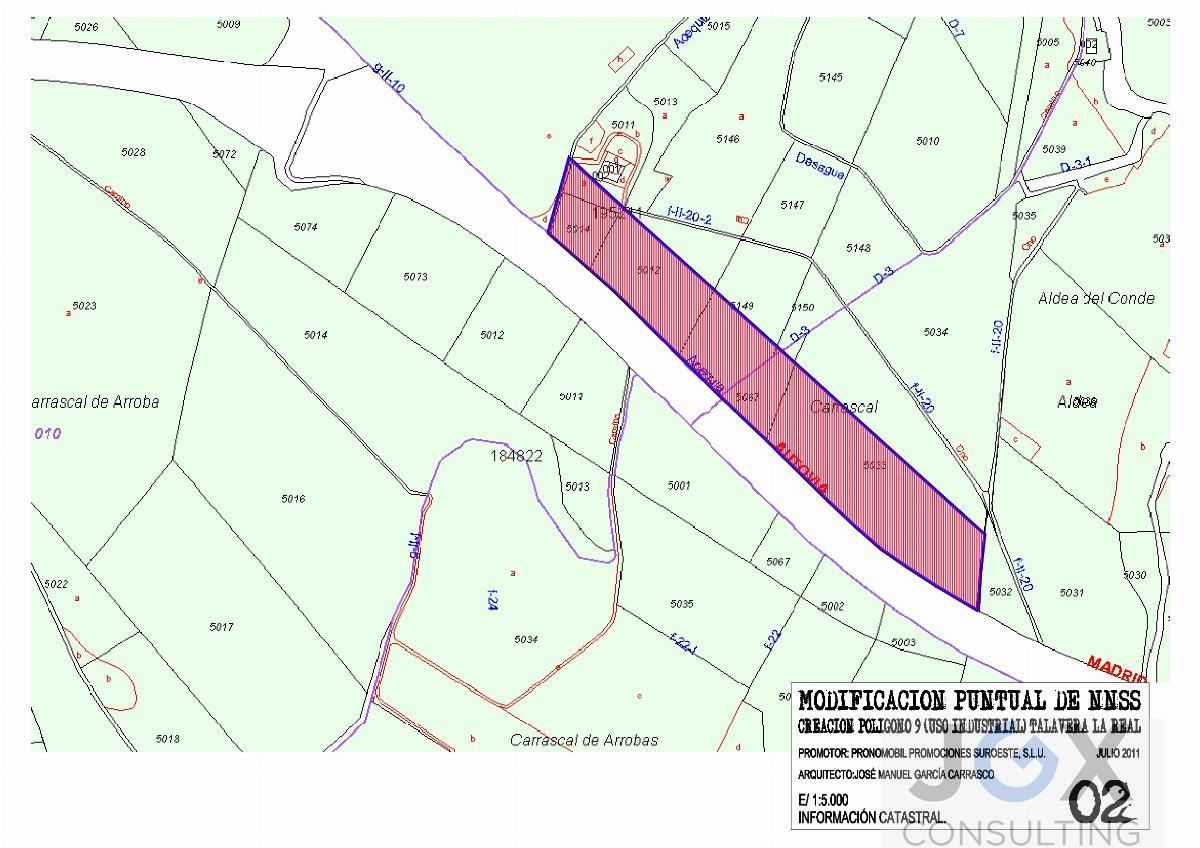 For sale of land in Talavera la Real