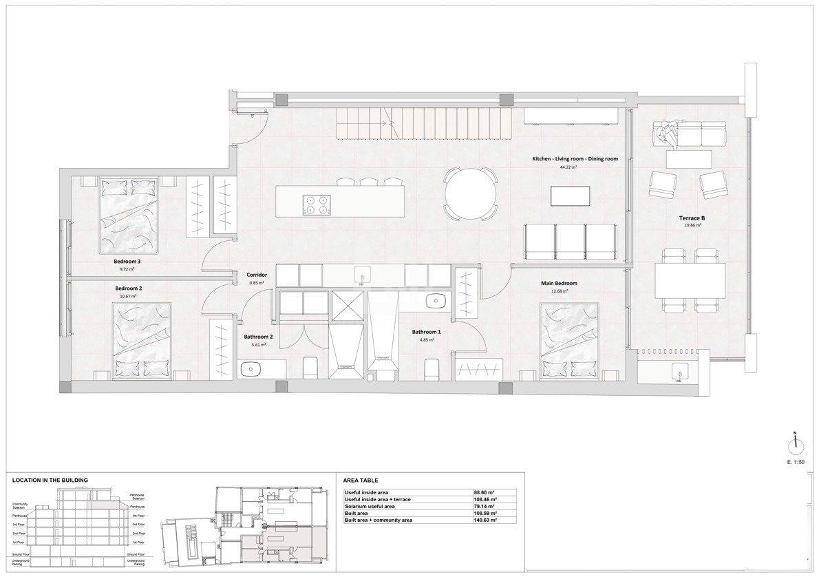 For sale of penthouse in Torrevieja