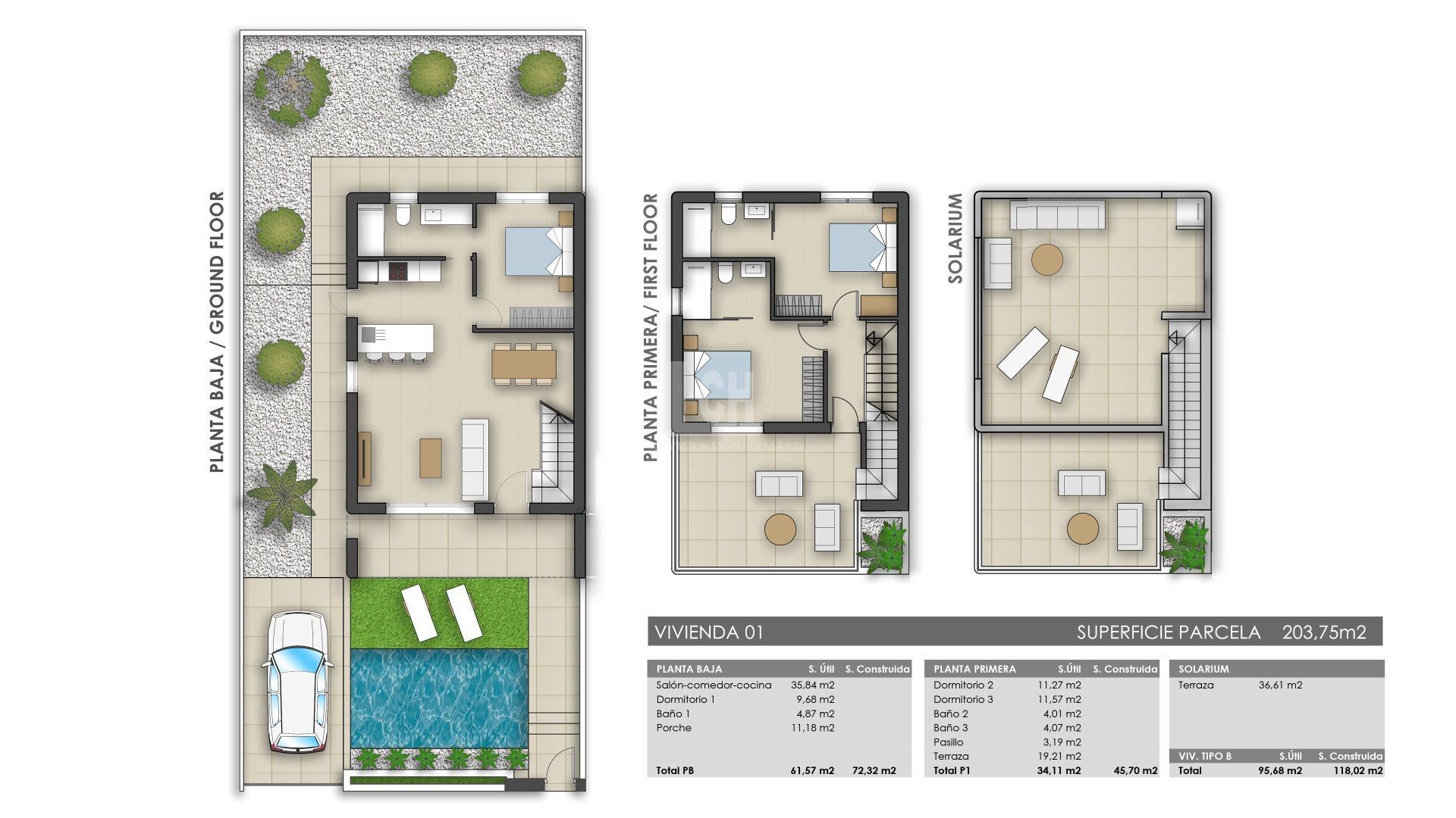 Vente de villa dans Pilar de la horadada