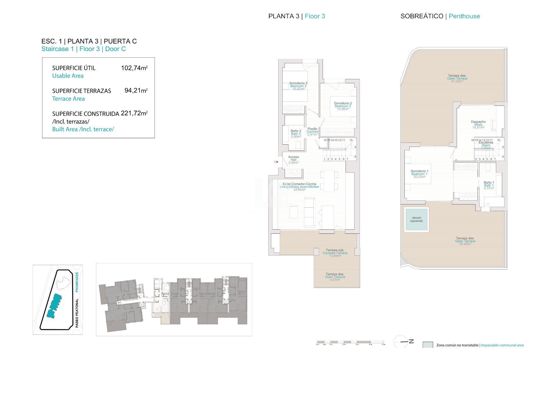 Zu verkaufen von penthouse in
 Villajoyosa