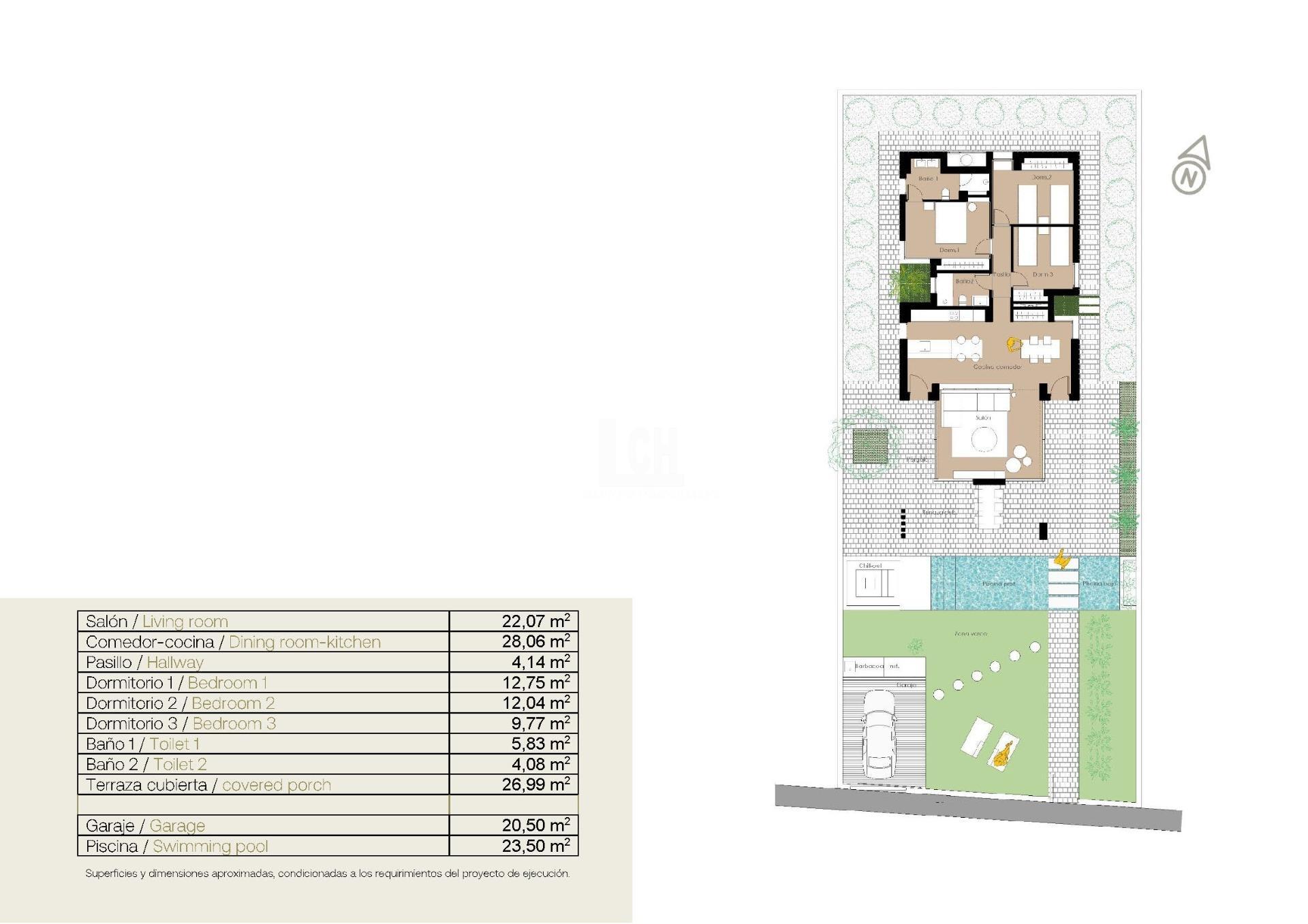 Venta de villa en San fulgencio