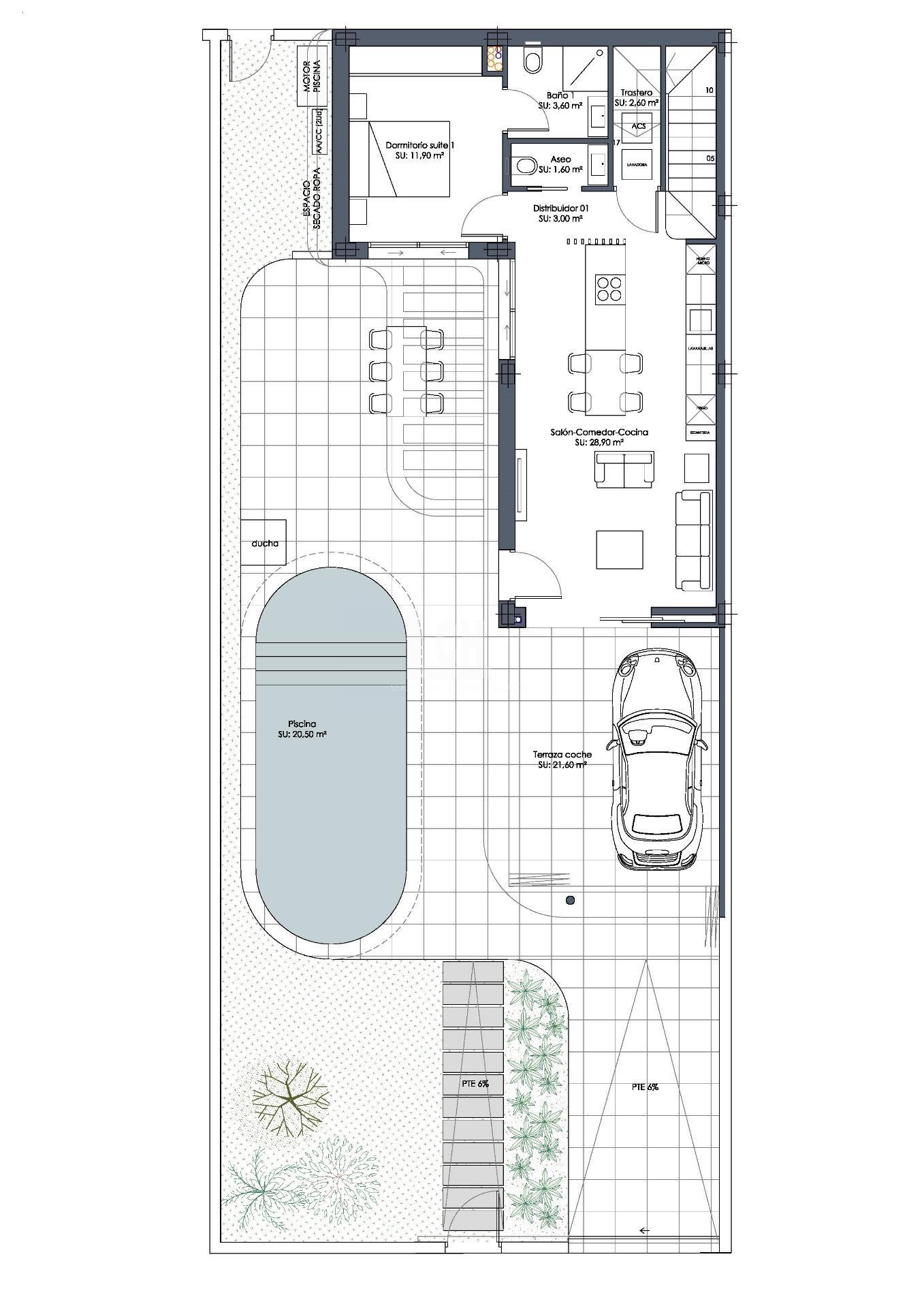 Zu verkaufen von villa in
 Los alcázares