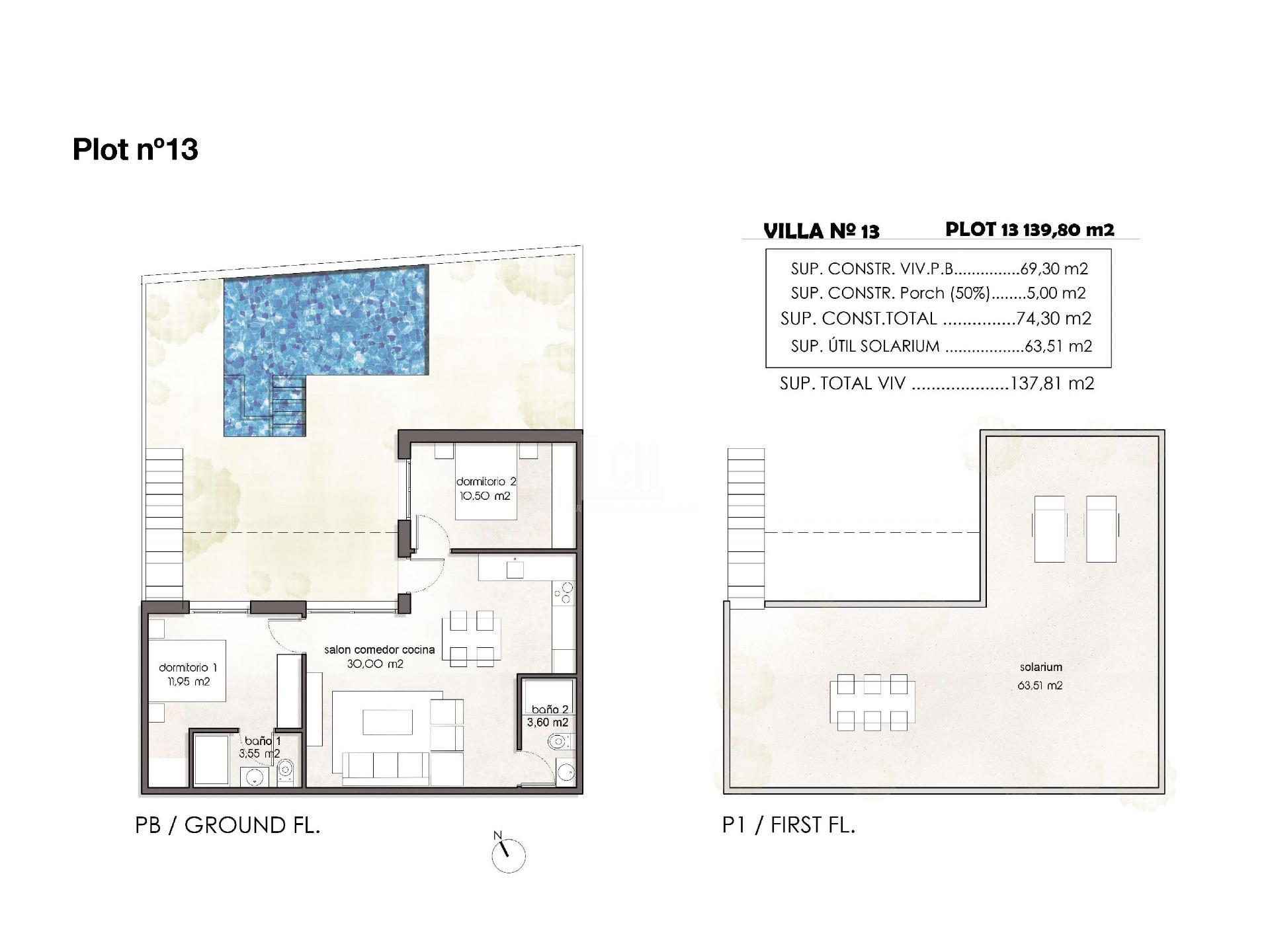 Venta de villa en Pilar de la horadada