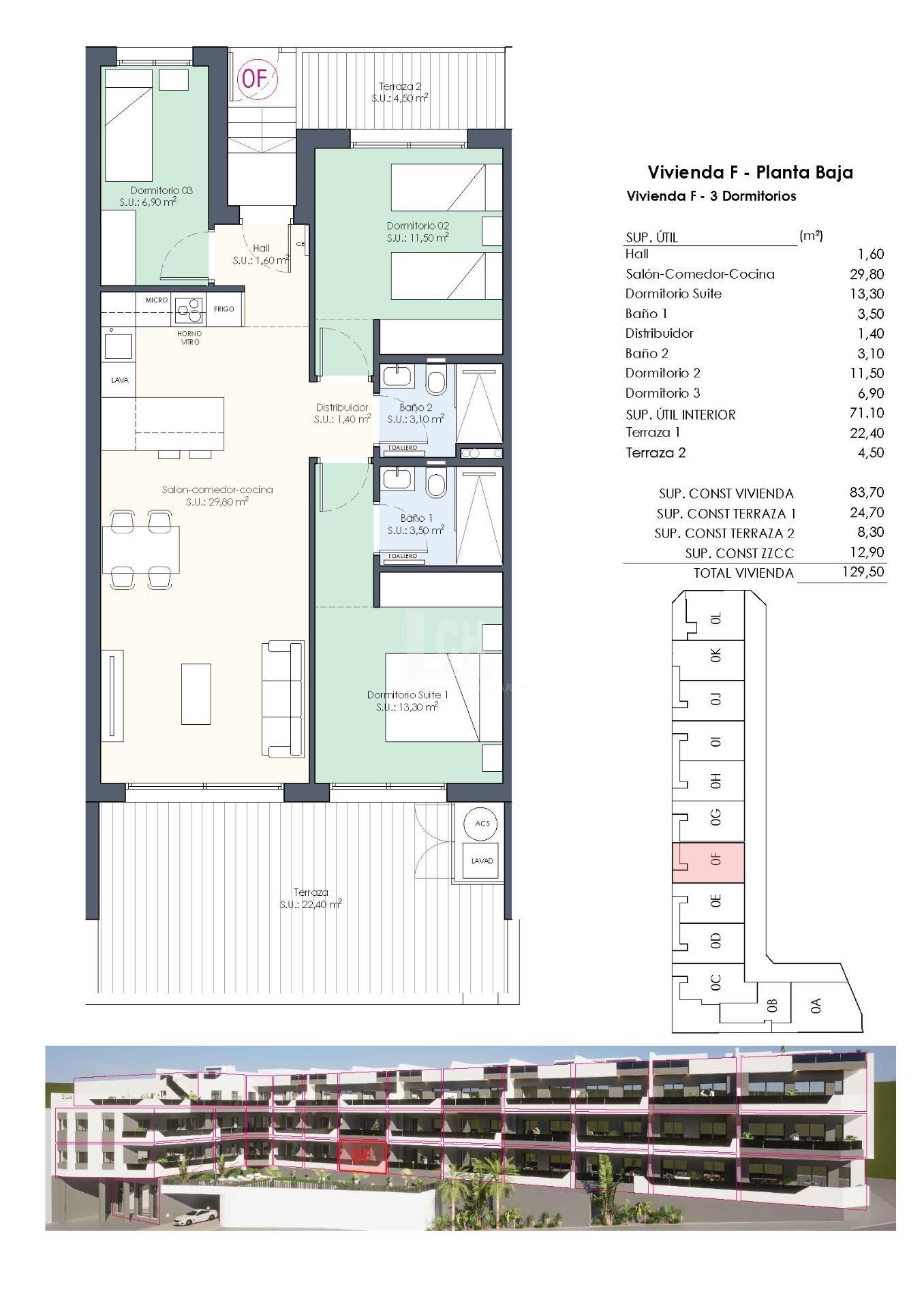 For sale of apartment in Benijófar