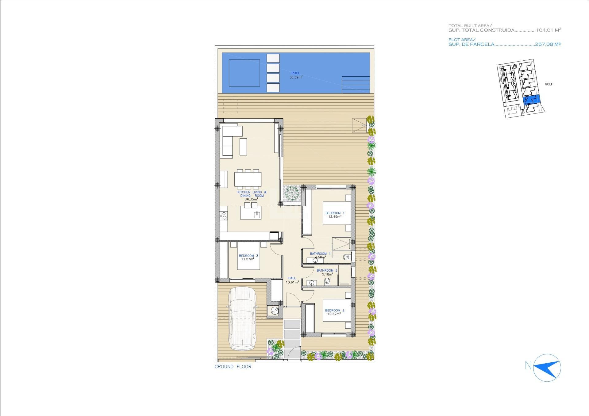 For sale of villa in Los alcázares