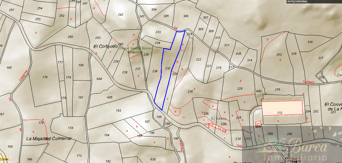 For sale of rural property in Rute
